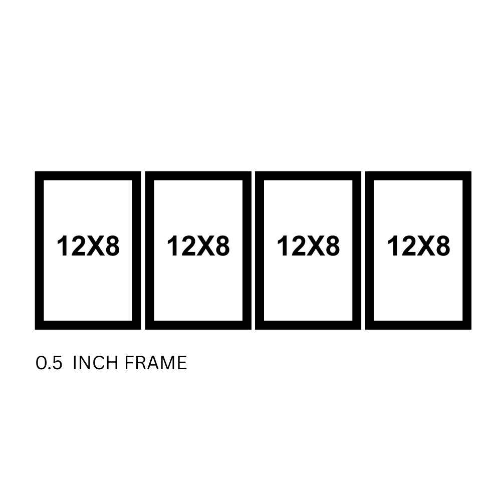 Djane Studio Supercars Wall Frame Set | Premium Wall Art for Living Room, Bedroom, Office & Gaming Room | Modern Home Décor | Pack of 4 | Size 12x8 Inch